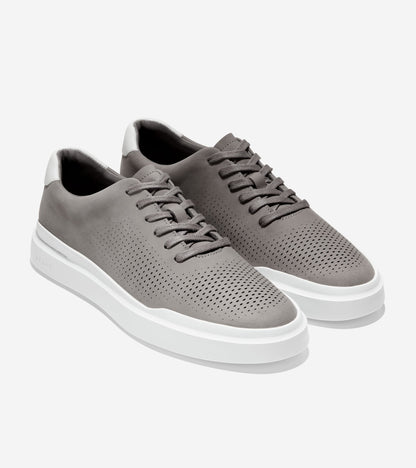 Men's GrandPrø Rally Laser Cut Sneakers in Grey | Cole Haan