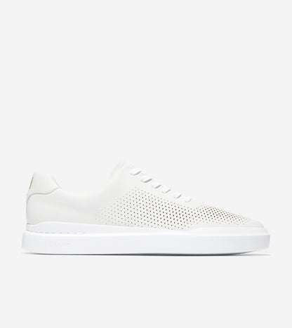 Men's GrandPrø Rally Laser Cut Sneakers in White | Cole Haan