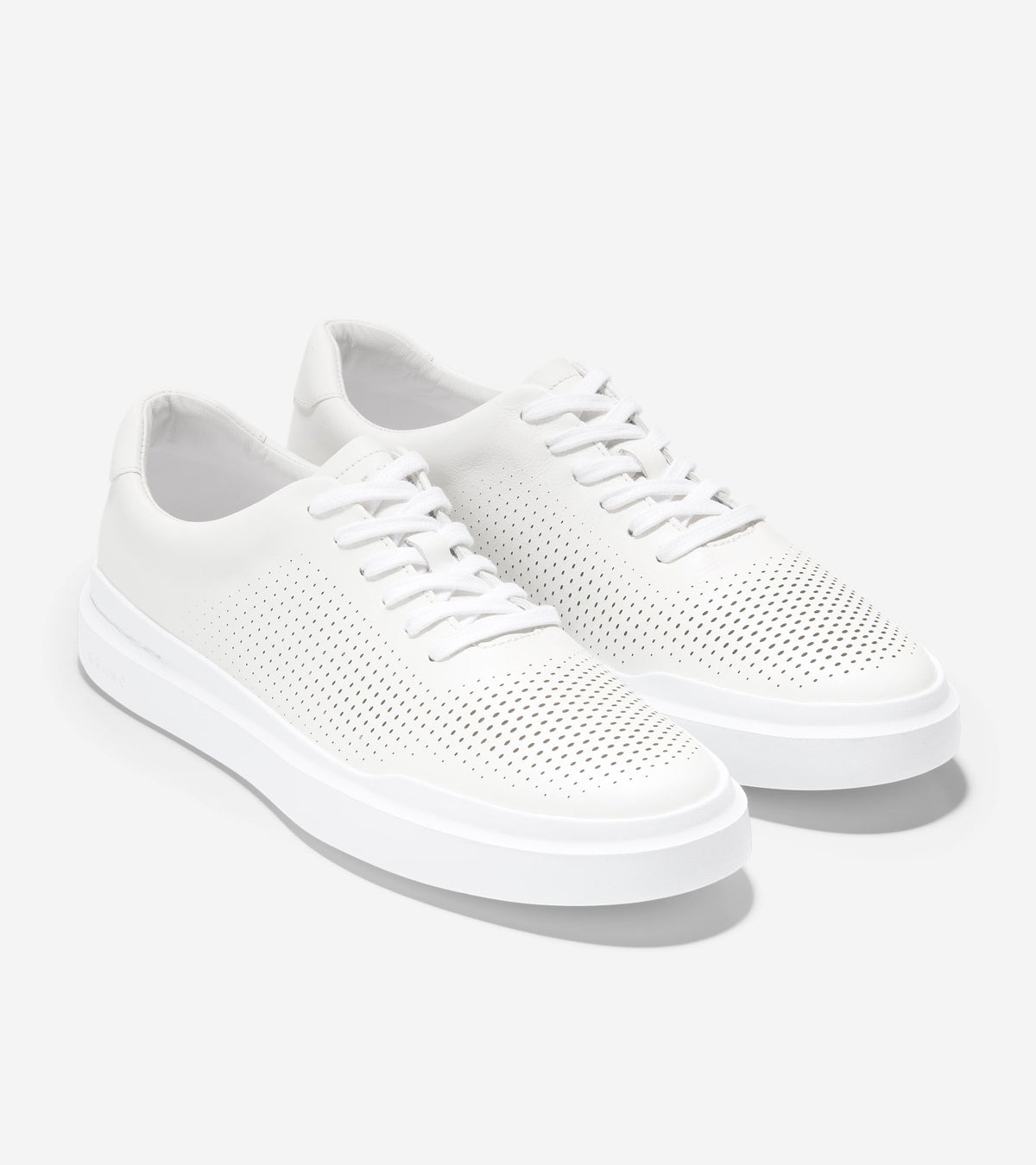 Men's GrandPrø Rally Laser Cut Sneakers in White | Cole Haan