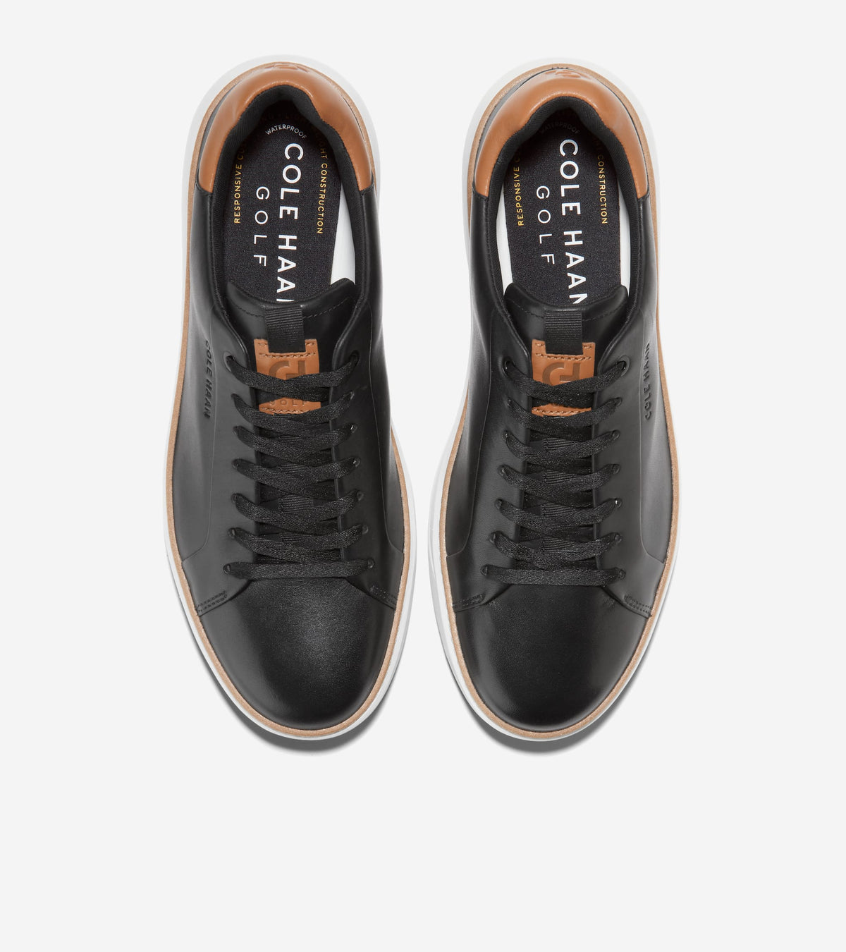 Men's GrandPrø Topspin Golf Shoes in Black | Cole Haan