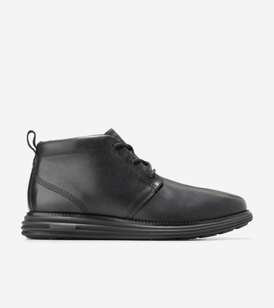 Men's ØriginalGrand Remastered Waterproof Chukka Boots in Black | Cole Haan