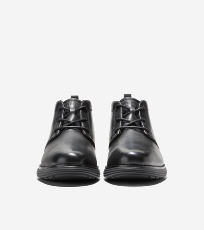 Men's ØriginalGrand Remastered Waterproof Chukka Boots in Black | Cole Haan