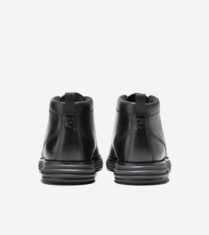 Men's ØriginalGrand Remastered Waterproof Chukka Boots in Black | Cole Haan