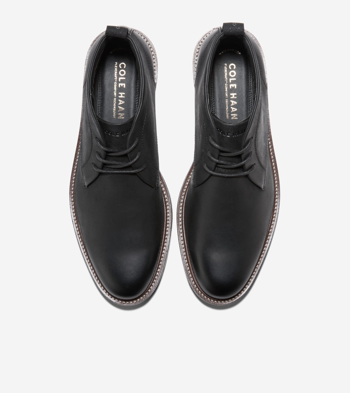 Men's Roundhill Grand Waterproof Chukka Boots in Black | Cole Haan