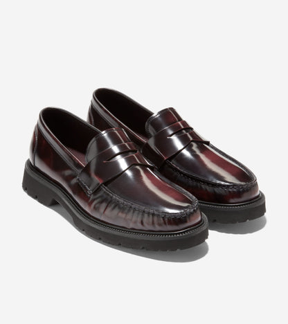 Men's American Classics Penny Loafers in Red | Cole Haan