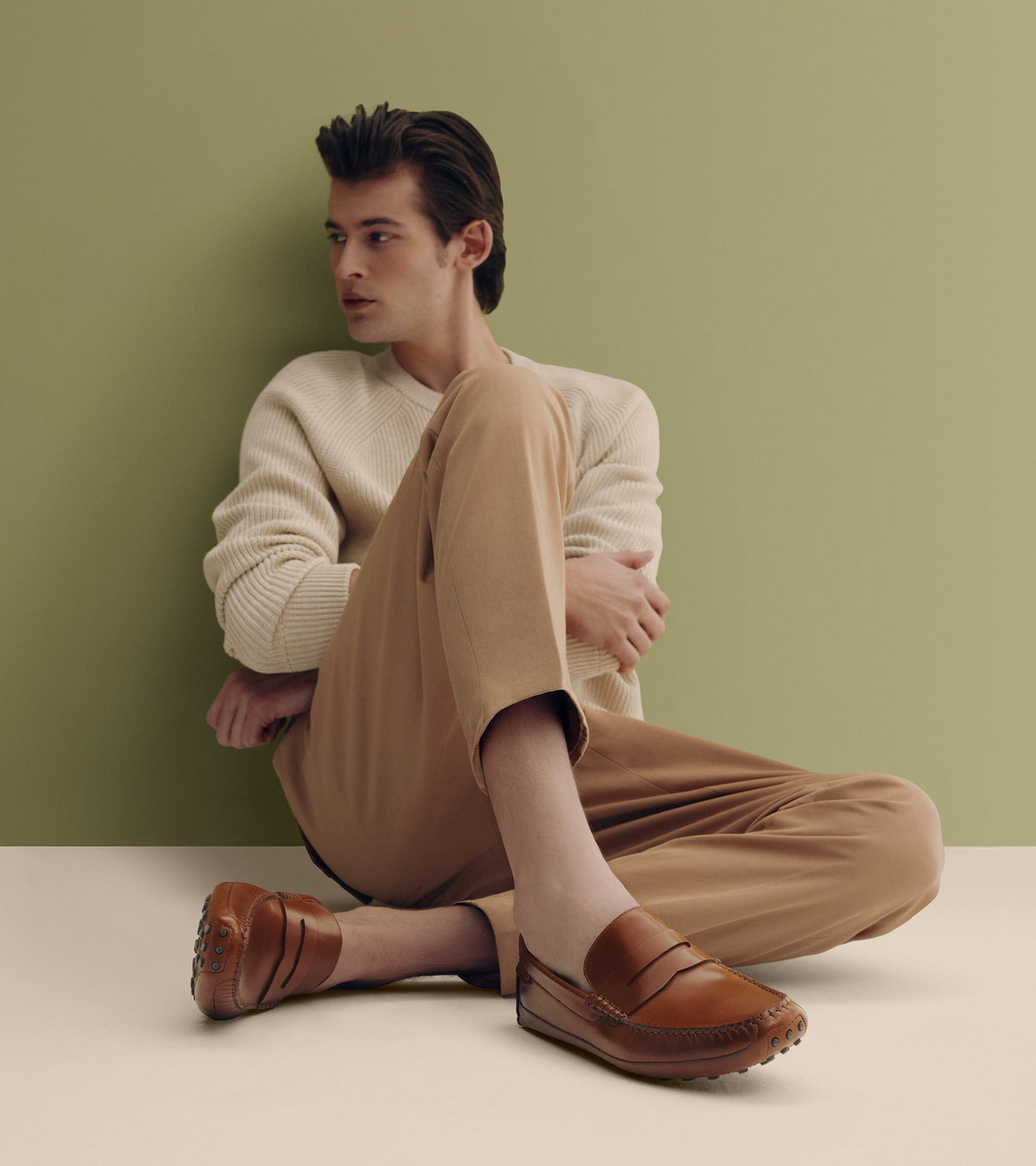 Men's Davies Grand Penny Driving Shoes in Brown | Cole Haan