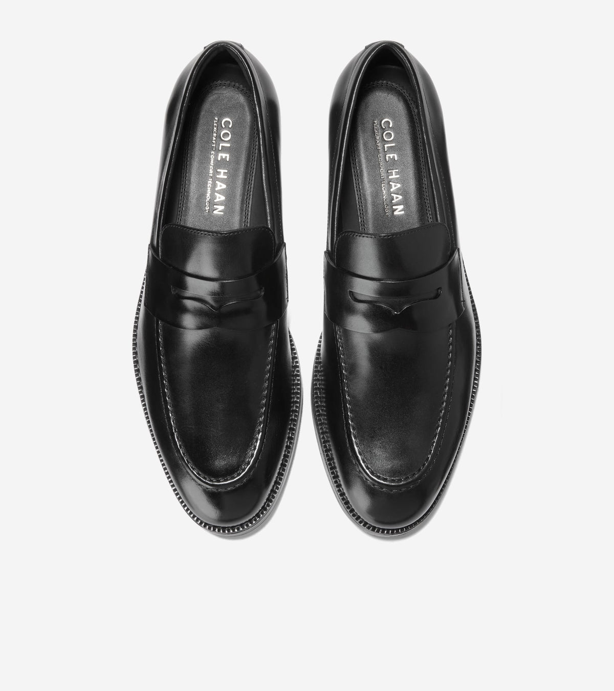 Men's Ledley Grand Penny Loafers in Black | Cole Haan