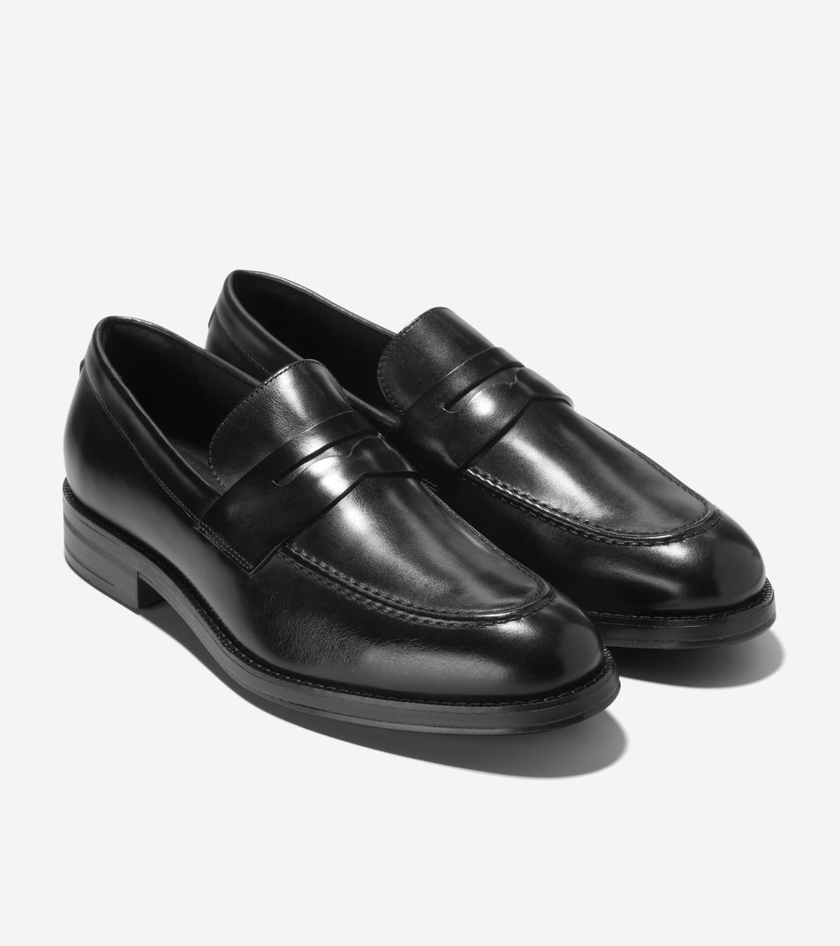 Men's Ledley Grand Penny Loafers in Black | Cole Haan