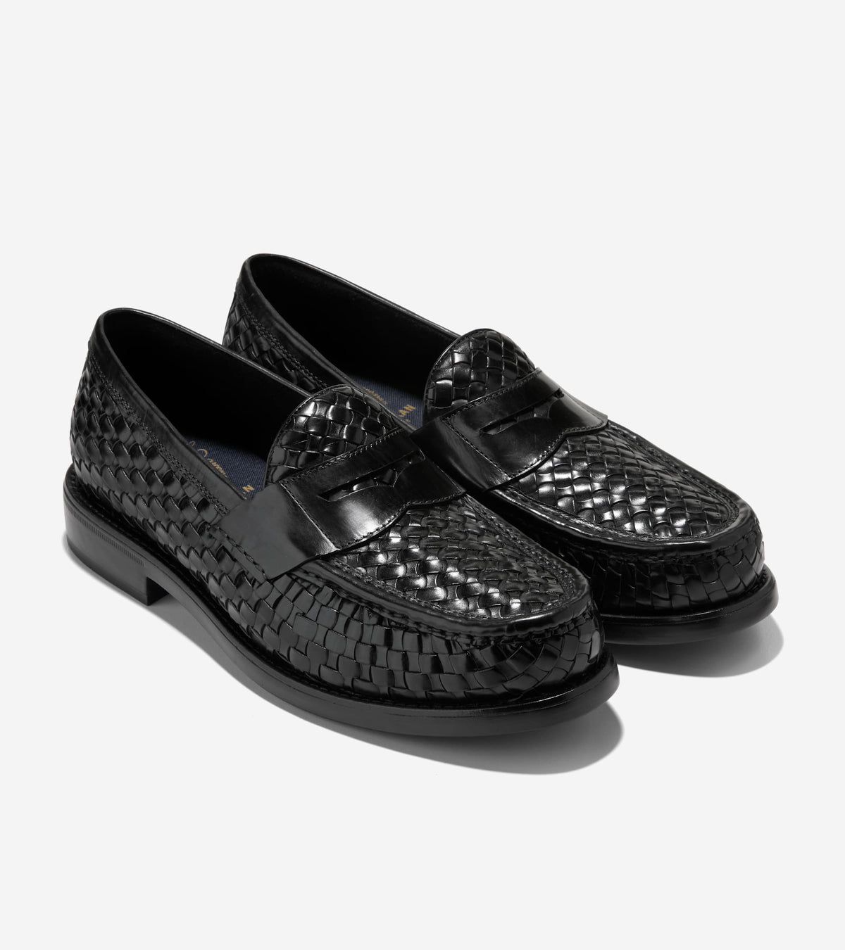Men's Pinch Penny Woven Flexcraft Loafers in Black | Cole Haan