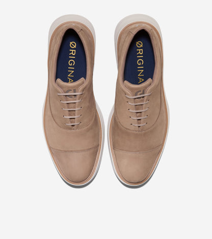 Men's ØriginalGrand CitySpectre Cap Toe Oxfords in Beige | Cole Haan