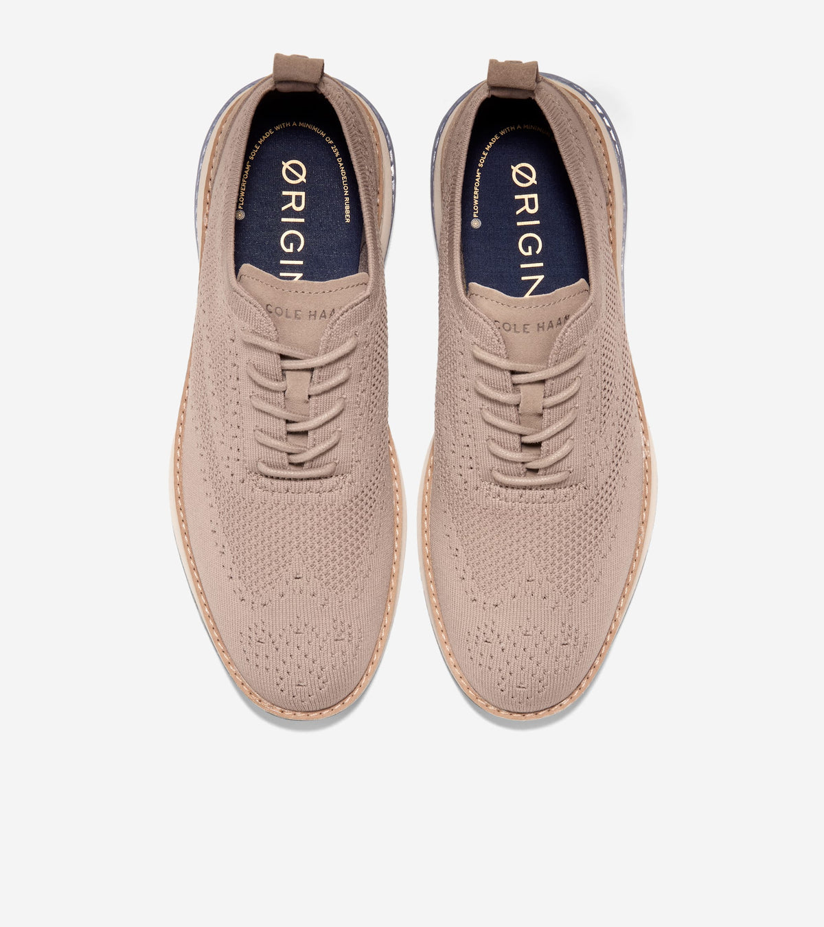Men's ØriginalGrand Energyweave Stitchlite™ Wingtip Oxfords in Beige | Cole Haan