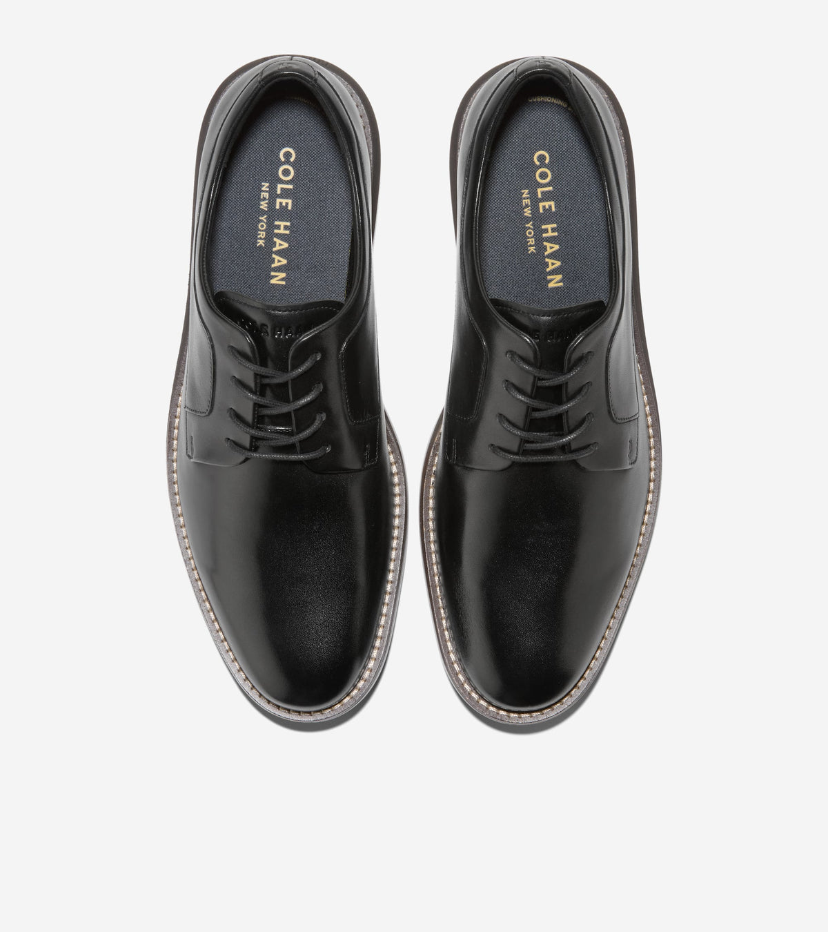 Men's Grand Neoclassic Plain Toe Oxfords in Black | Cole Haan