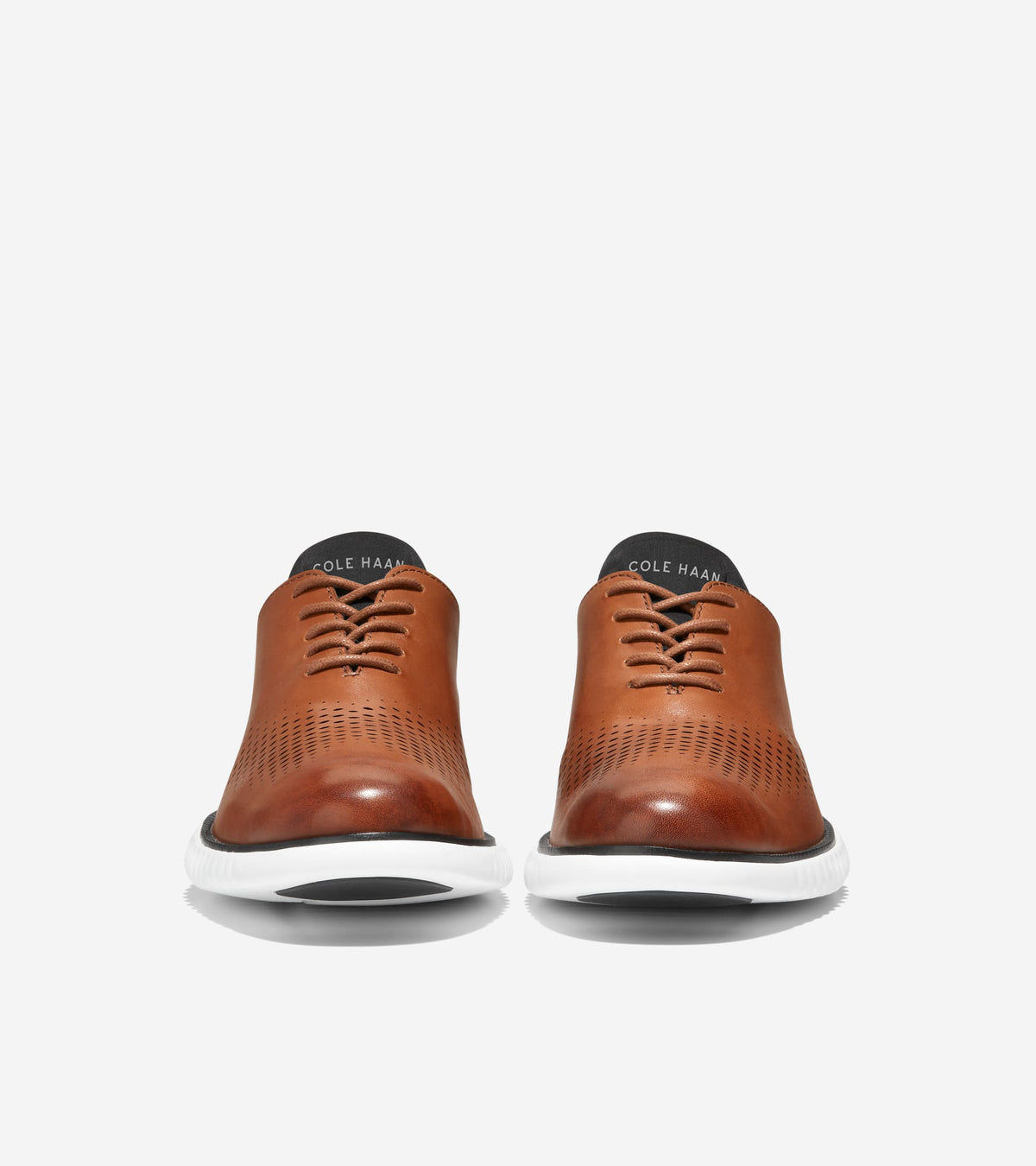 Men's 2.ZERØGRAND Laser Wingtip Oxfords in Brown | Cole Haan