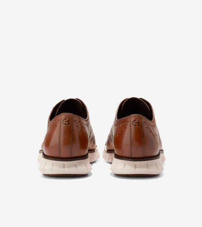 Men's ZERØGRAND Remastered Wingtip Oxfords in Brown | Cole Haan