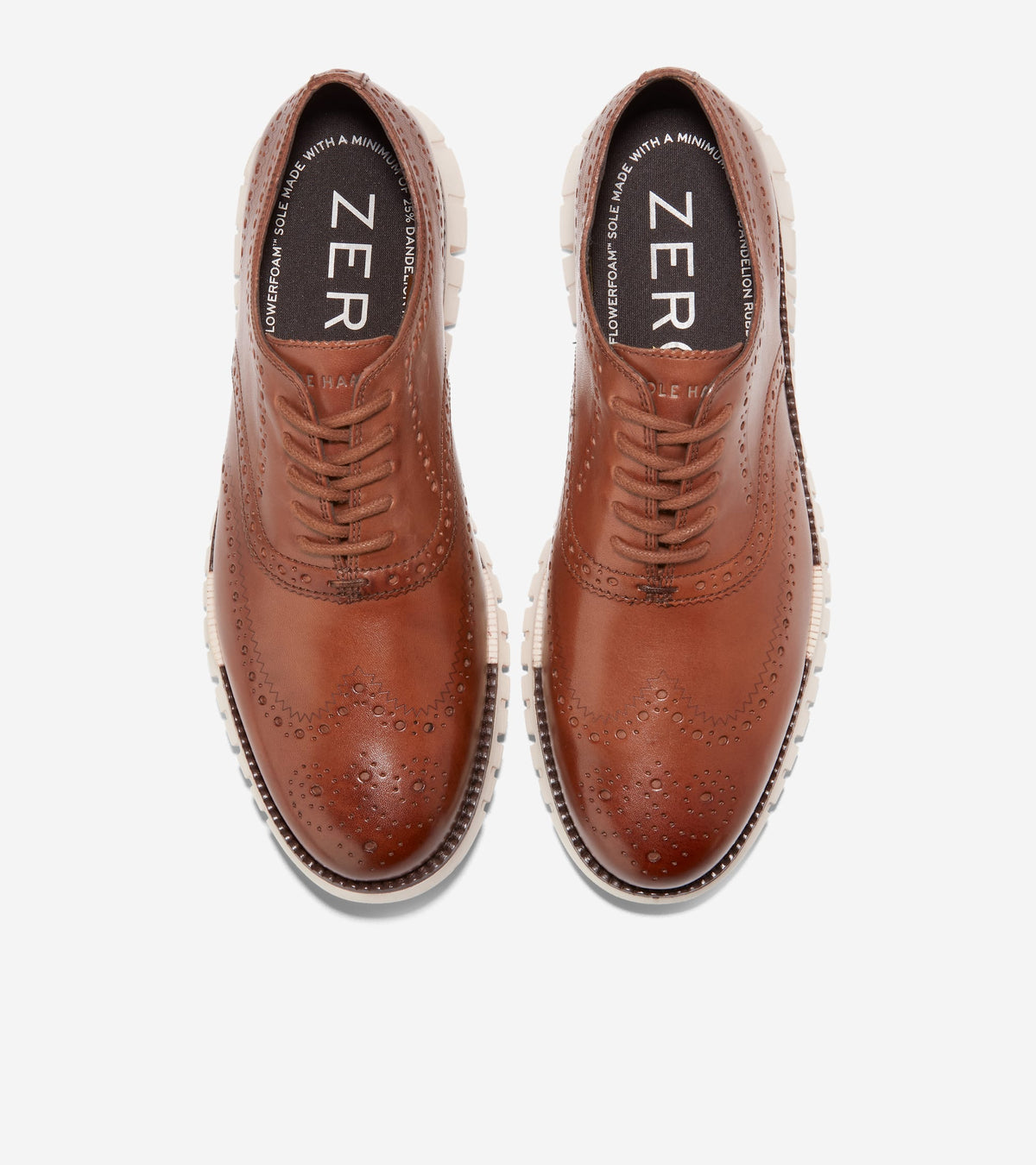 Men's ZERØGRAND Remastered Wingtip Oxfords in Brown | Cole Haan