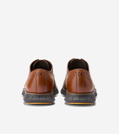 Men's ZERØGRAND Remastered Wingtip Oxfords in Brown | Cole Haan