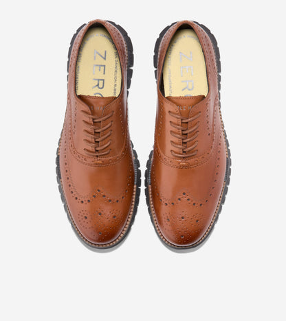 Men's ZERØGRAND Remastered Wingtip Oxfords in Brown | Cole Haan