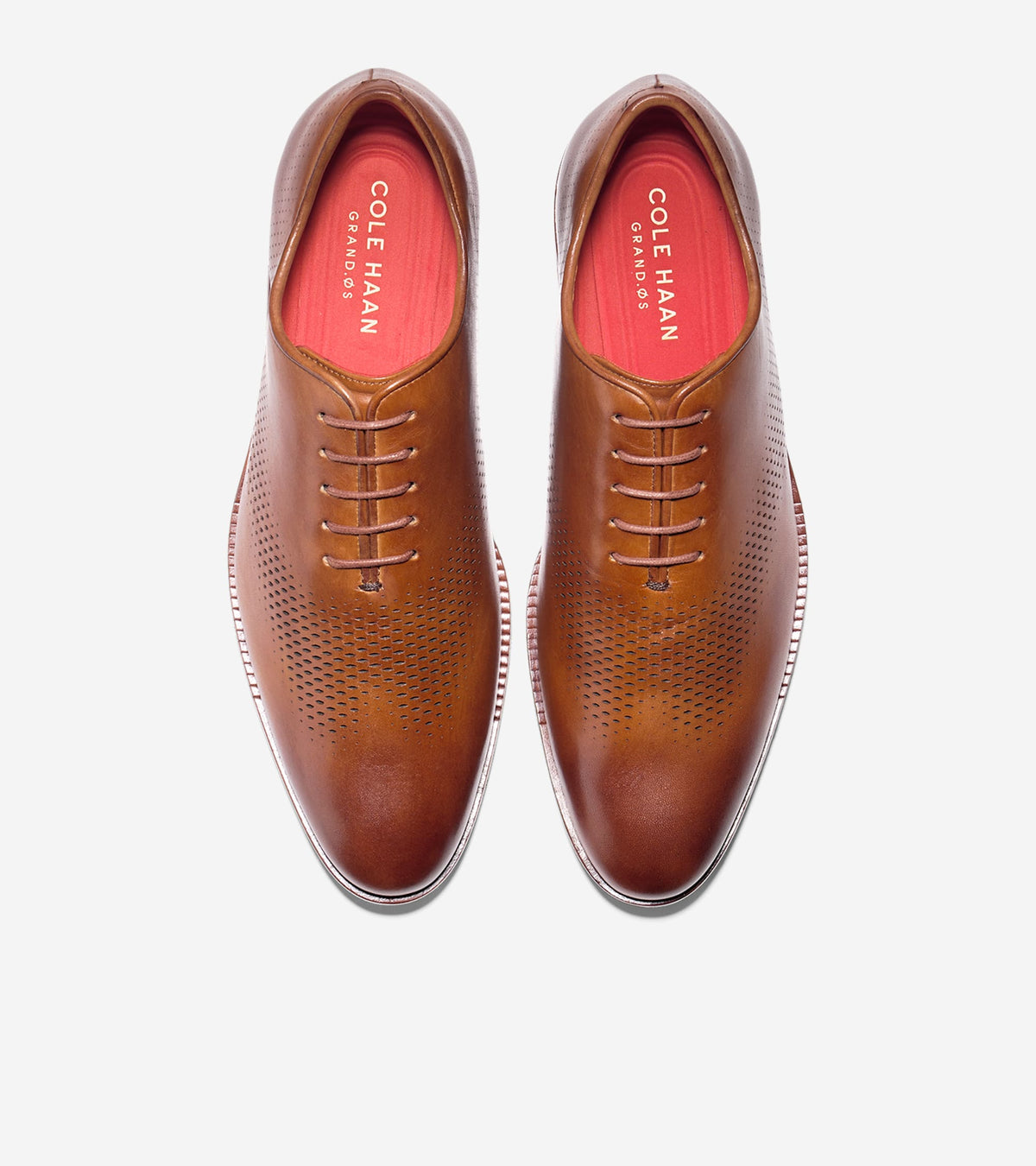 Men's Washington Grand Laser Wingtip Oxfords in Brown | Cole Haan