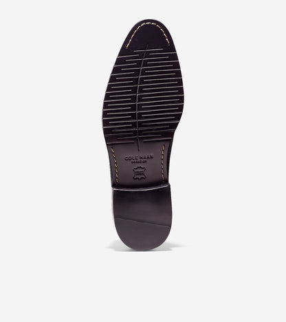 Men's Washington Grand Laser Wingtip Oxfords in Black | Cole Haan