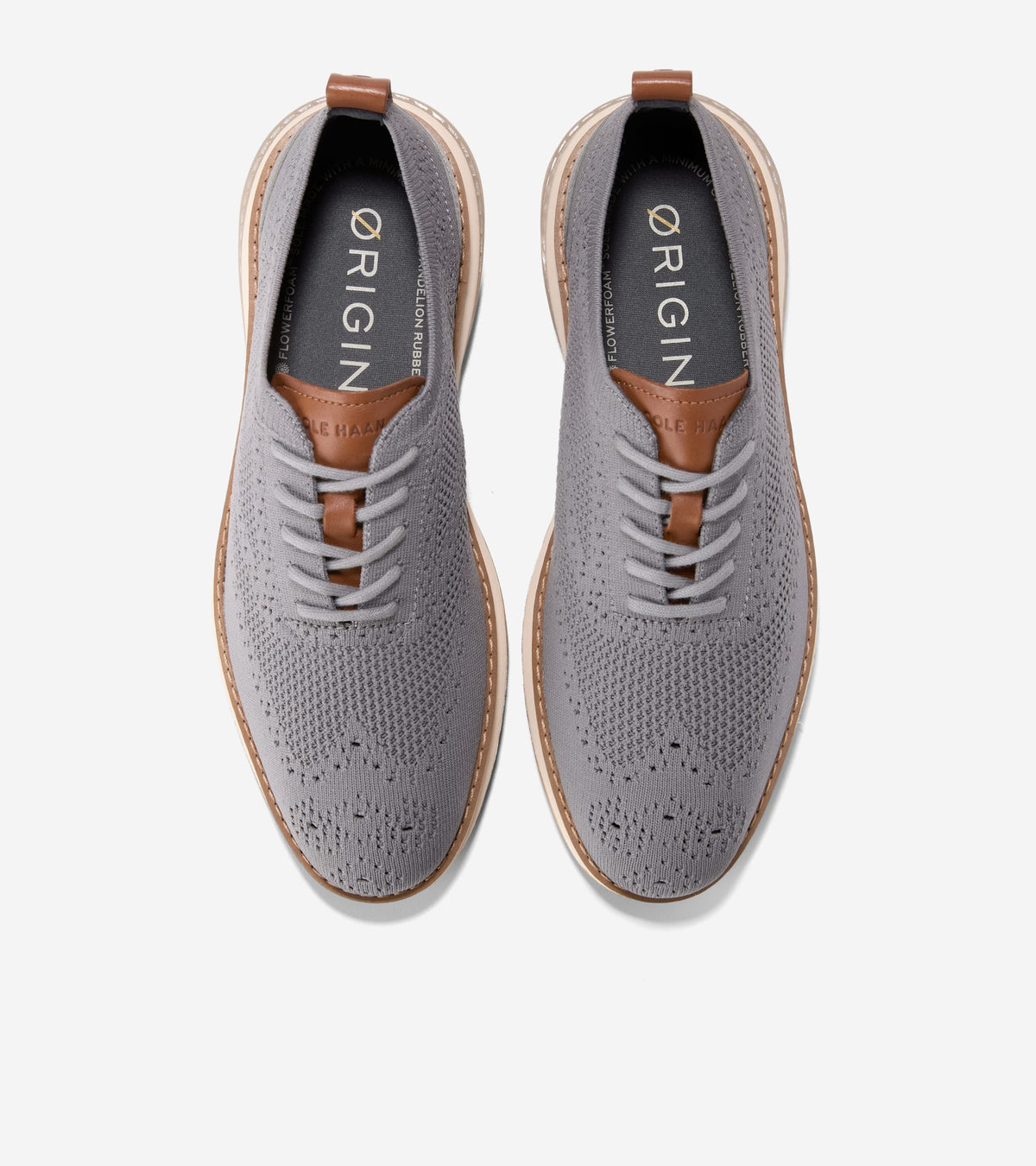 Men's ØriginalGrand Energyweave Stitchlite™ Wingtip Oxfords in Grey | Cole Haan