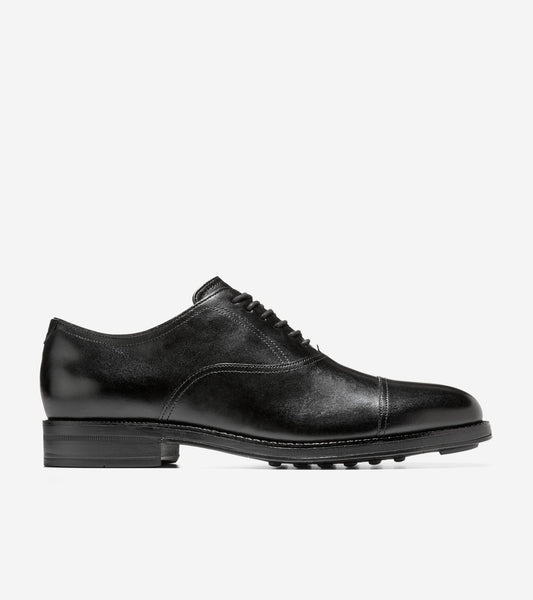 Men's Ledley Grand Cap Toe Oxfords in Black | Cole Haan