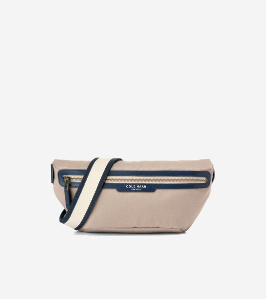 Men's Judson Brushed Twill Crossbody Bag in Beige | Cole Haan