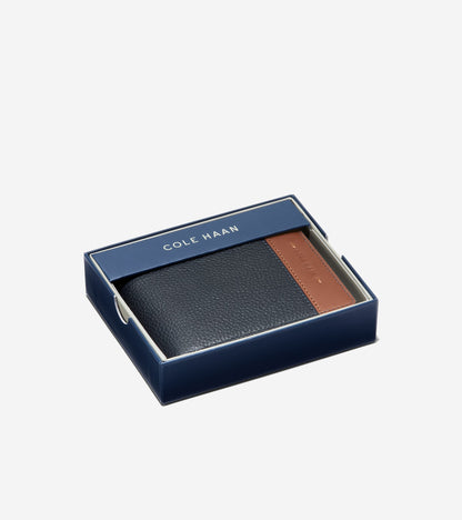 Men's Triboro Leather Wallet in Blue | Cole Haan