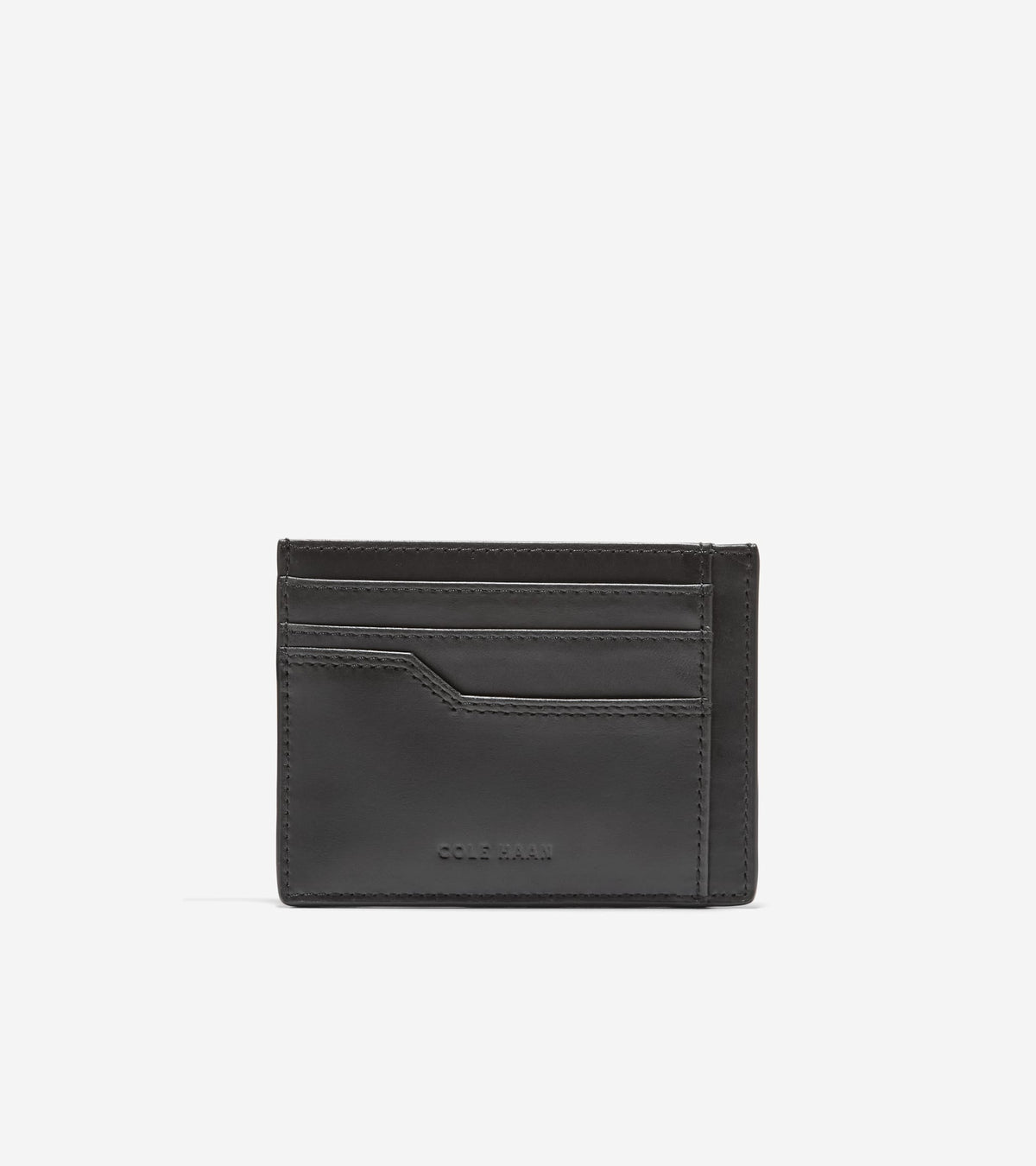 Men's Triboro Slim Card Case in Black | Cole Haan