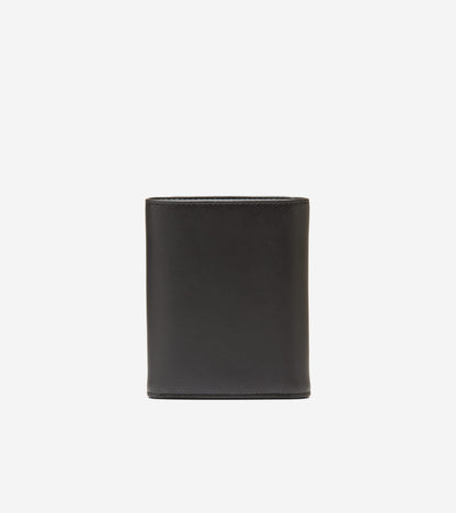 Men's Leather Trifold Wallet in Black | Cole Haan