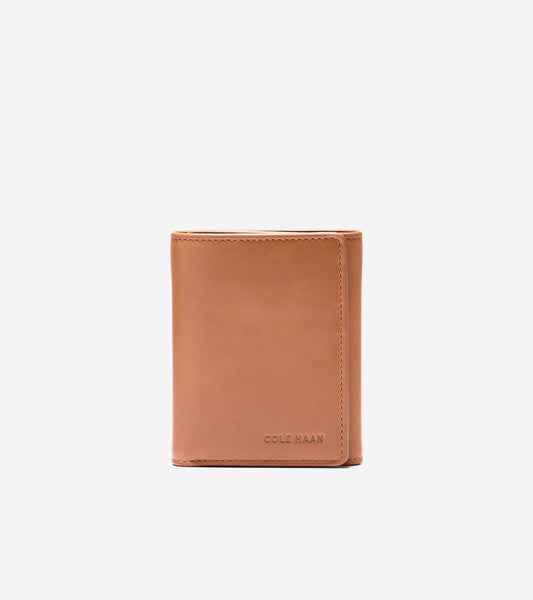 Men's Leather Trifold Wallet in Brown | Cole Haan