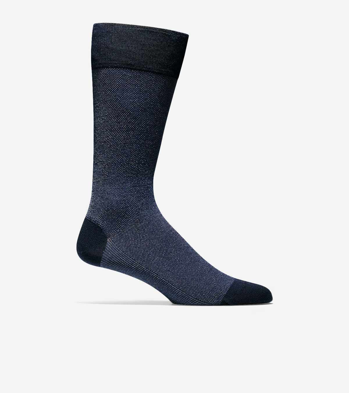 Men's Pique Textured Crew Socks in Blue | Cole Haan