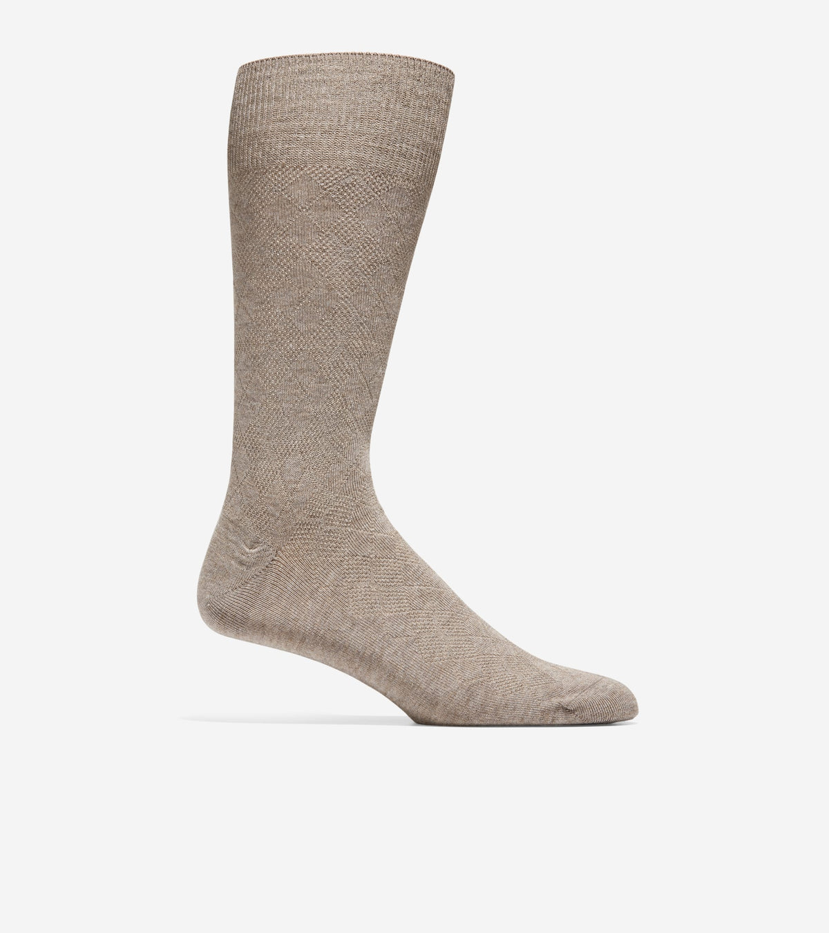 Men's Tonal Argyle Crew Socks in Beige | Cole Haan