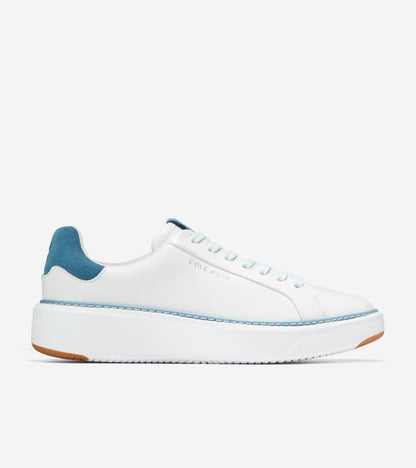 Women's GrandPrø Topspin Sneakers in White, blue | Cole Haan