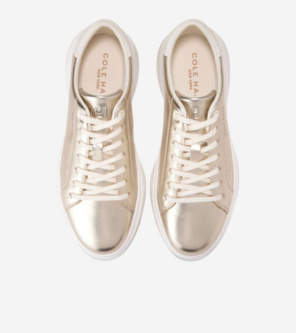 Women's GrandPrø Tennis 2.0 Sneakers in Gold | Cole Haan
