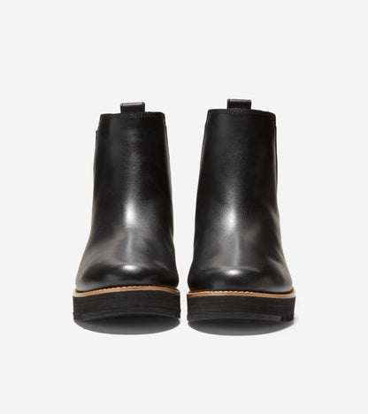 Women's ZERØGRAND City Wedge Waterproof Boots in Black | Cole Haan
