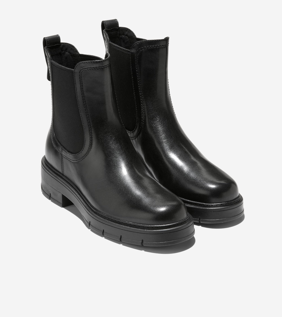 Women's Grand Flex Fenella Chelsea Waterproof Booties in Black | Cole Haan