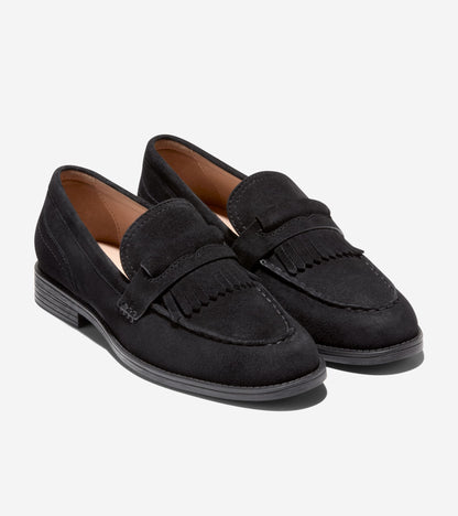 Women's Stassi Kiltie Loafers in Black | Cole Haan
