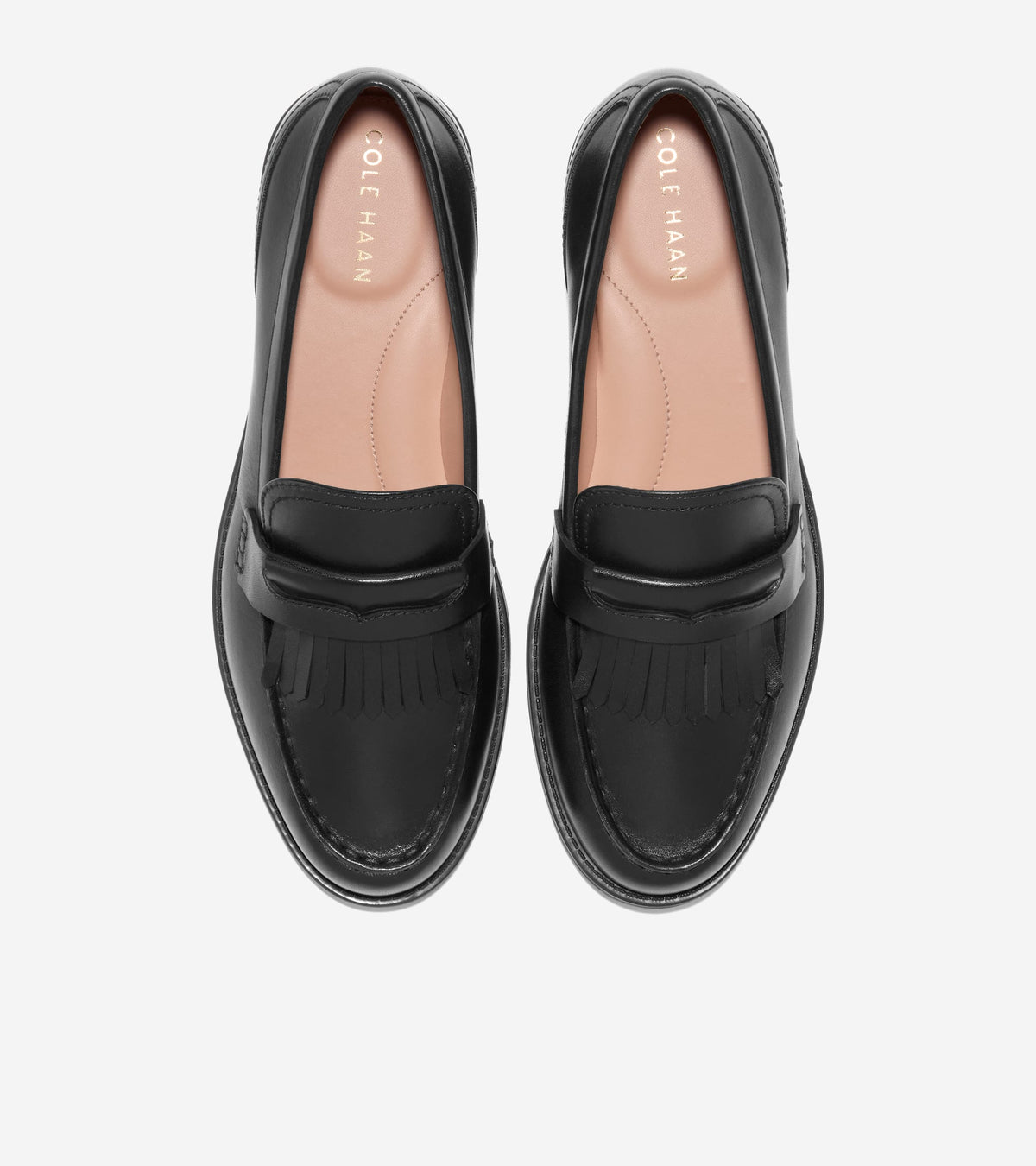 Women's Stassi Kiltie Loafers in Black | Cole Haan