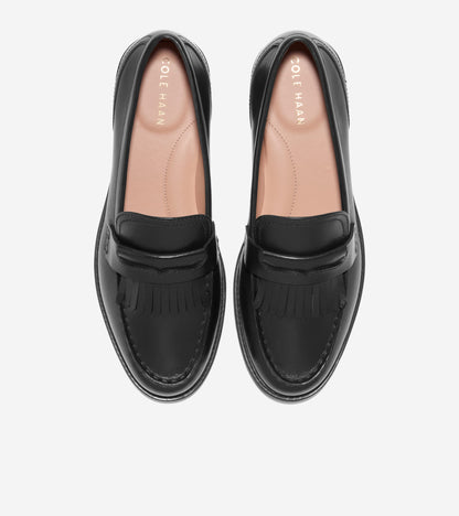 Women's Stassi Kiltie Loafers in Black | Cole Haan
