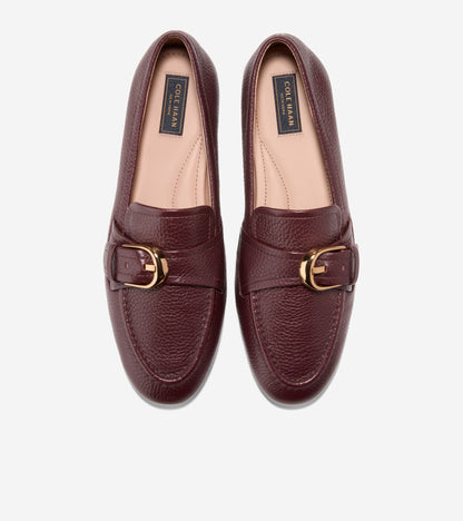 Women's Grand Ambition Alette Buckle Loafers in Red | Cole Haan