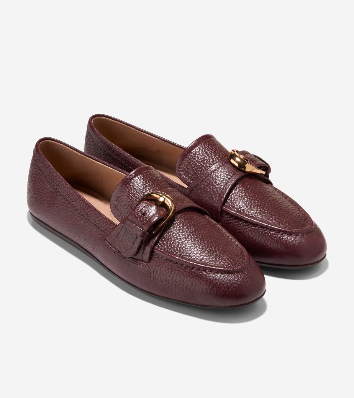 Women's Grand Ambition Alette Buckle Loafers in Red | Cole Haan