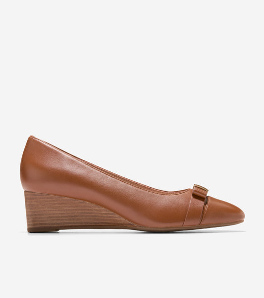 Women's Go-To Malta Bow Wedges in Brown | Cole Haan