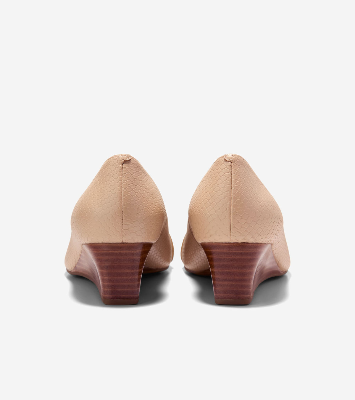 Women's Go-To Malta Peep Toe Bow Wedges in Beige | Cole Haan