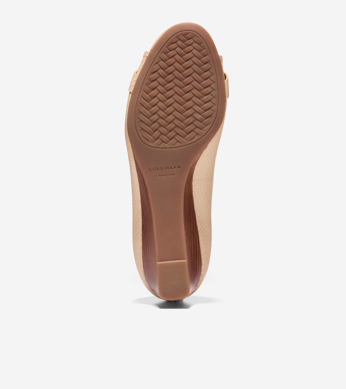 Women's Go-To Malta Peep Toe Bow Wedges in Beige | Cole Haan