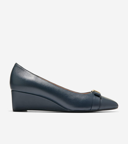 Women's Go-To Malta Bow Wedges in Blue | Cole Haan