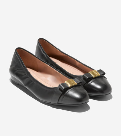 Women's Go-To Tova Bow Ballet Flats in Black | Cole Haan