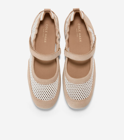 Women's GrandPrø Travina Mary Jane Ballet Flats in Beige | Cole Haan