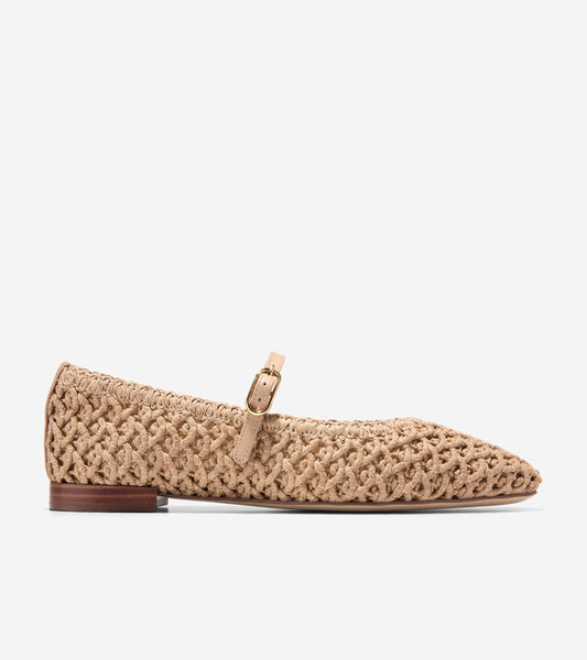 Women's Harlan Mary Jane Ballet Flats in Beige | Cole Haan