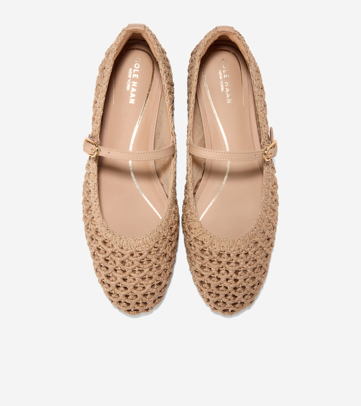 Women's Harlan Mary Jane Ballet Flats in Beige | Cole Haan