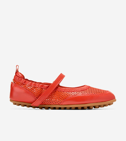 Women's GrandPrø Travina Mary Jane Ballet Flats in Red | Cole Haan